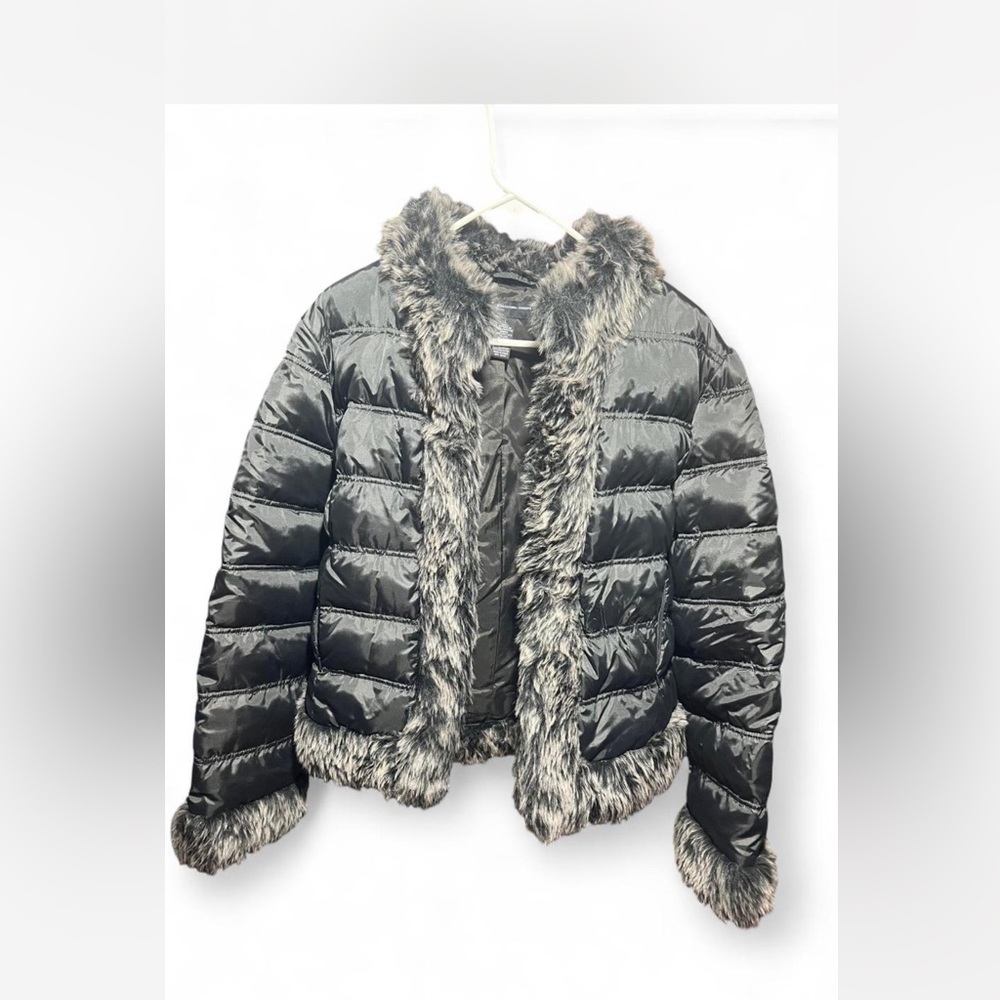 INC International Concepts Black Down Jacket